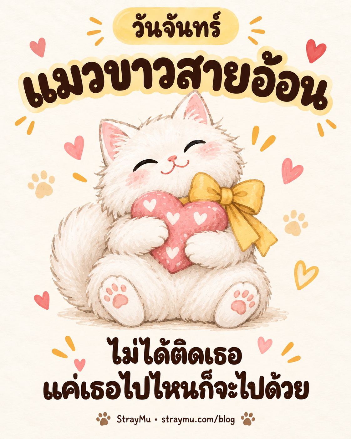 ภาพวาด AI แมวประจำวันจันทร์