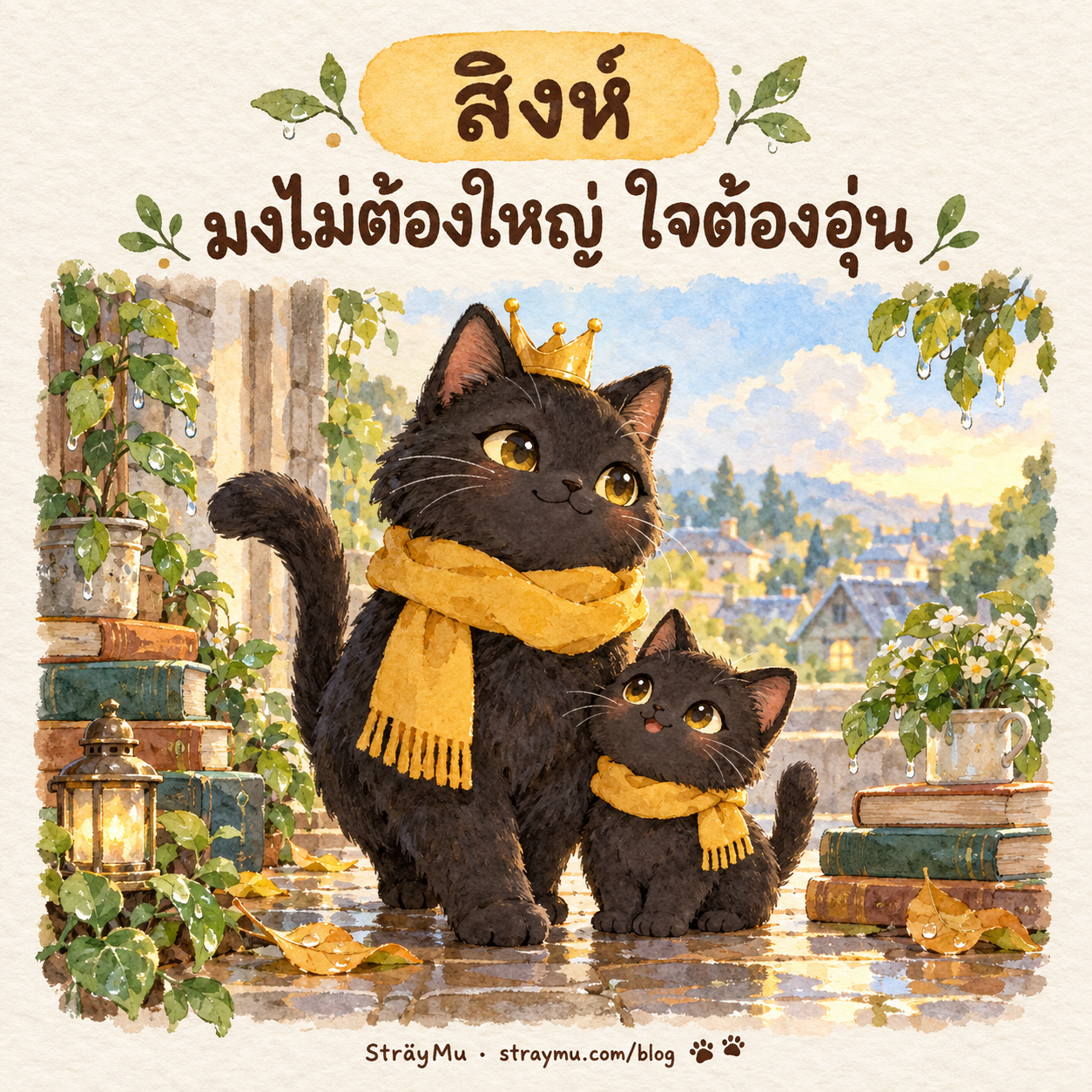 สิงห์ (23 ก.ค. – 22 ส.ค.) — น้องแมวดำมงกุฎทอง