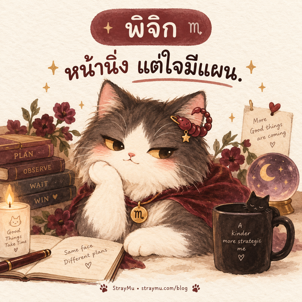 ♏ พิจิก — น้องแมวกิ๊บแมงป่องน่ารัก